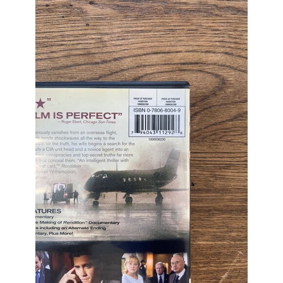 Rendition 2007 DVD Drama Thriller Jake Gyllenhaal Reese Witherspoon Pre-Owned - Picture 5 of 5